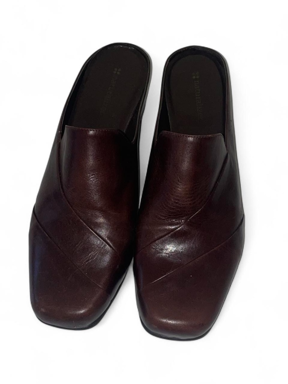 Naturalizer Women's Leather Slip-On Mule in Dark Brown